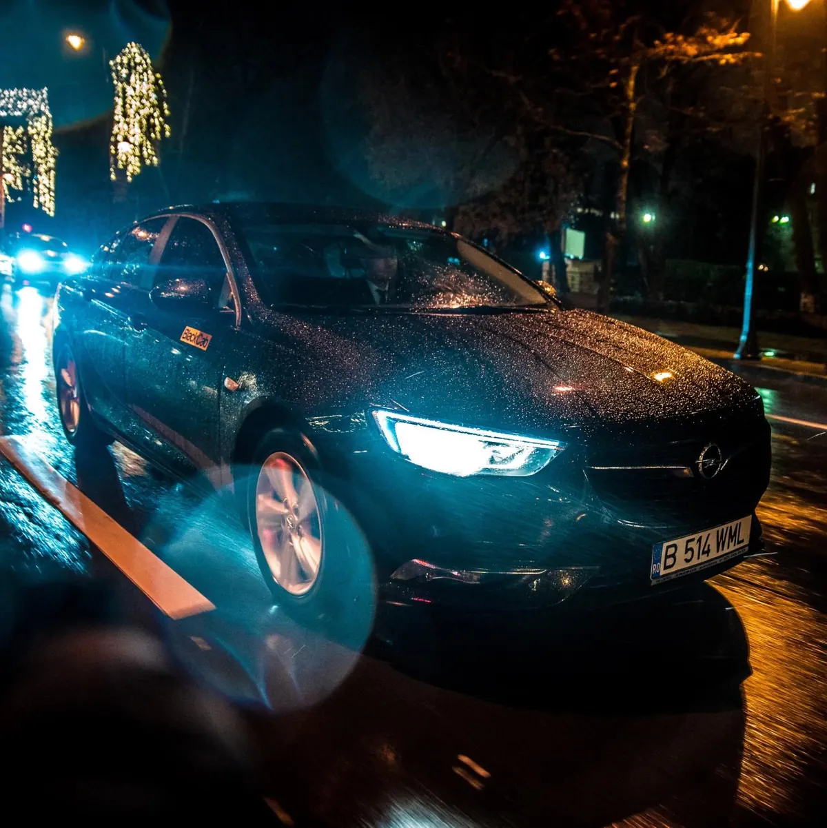 Masina BlackCab noaptea